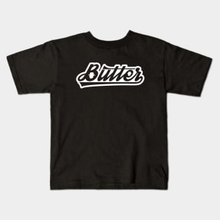 Butter Shirt - Transparent w/ Border Kids T-Shirt